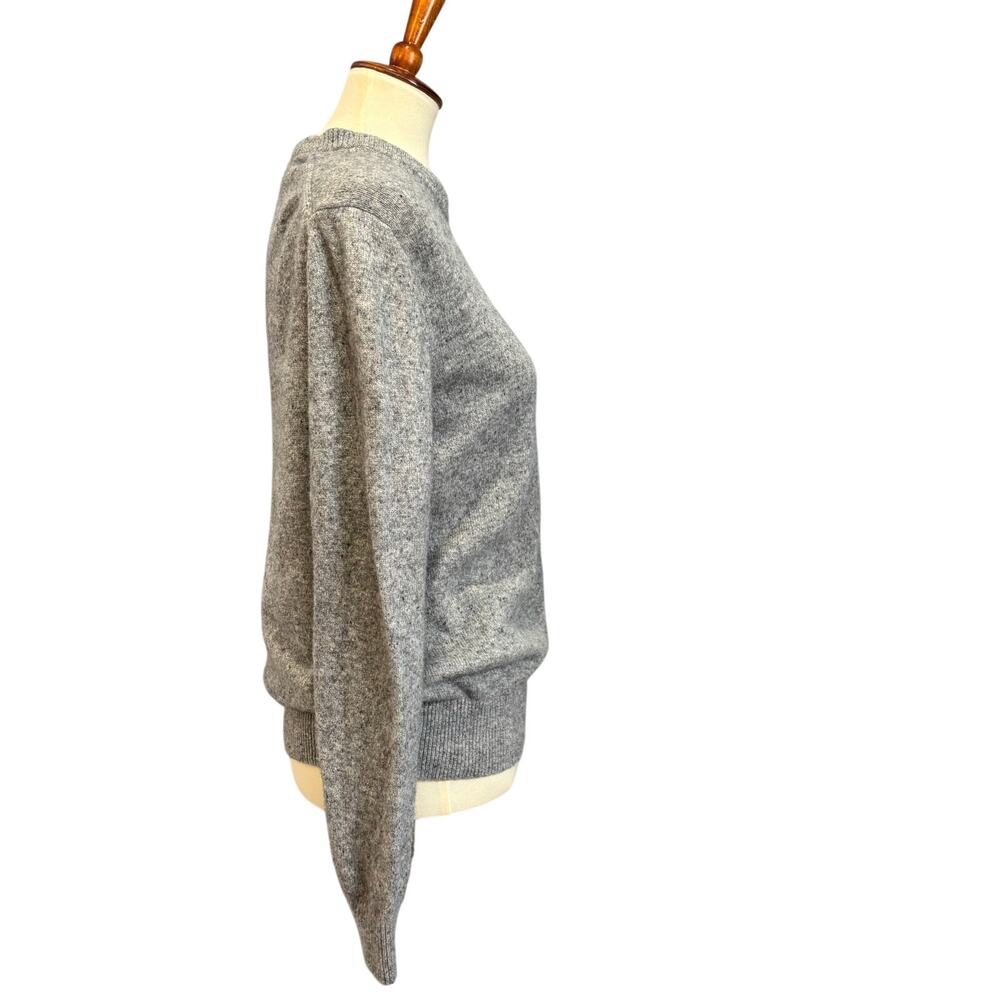 VTG Y2K GAP Heather Gray Lambs Wool Blend Crewneck Sweater Preppy Poetcore, M - Picture 5 of 7